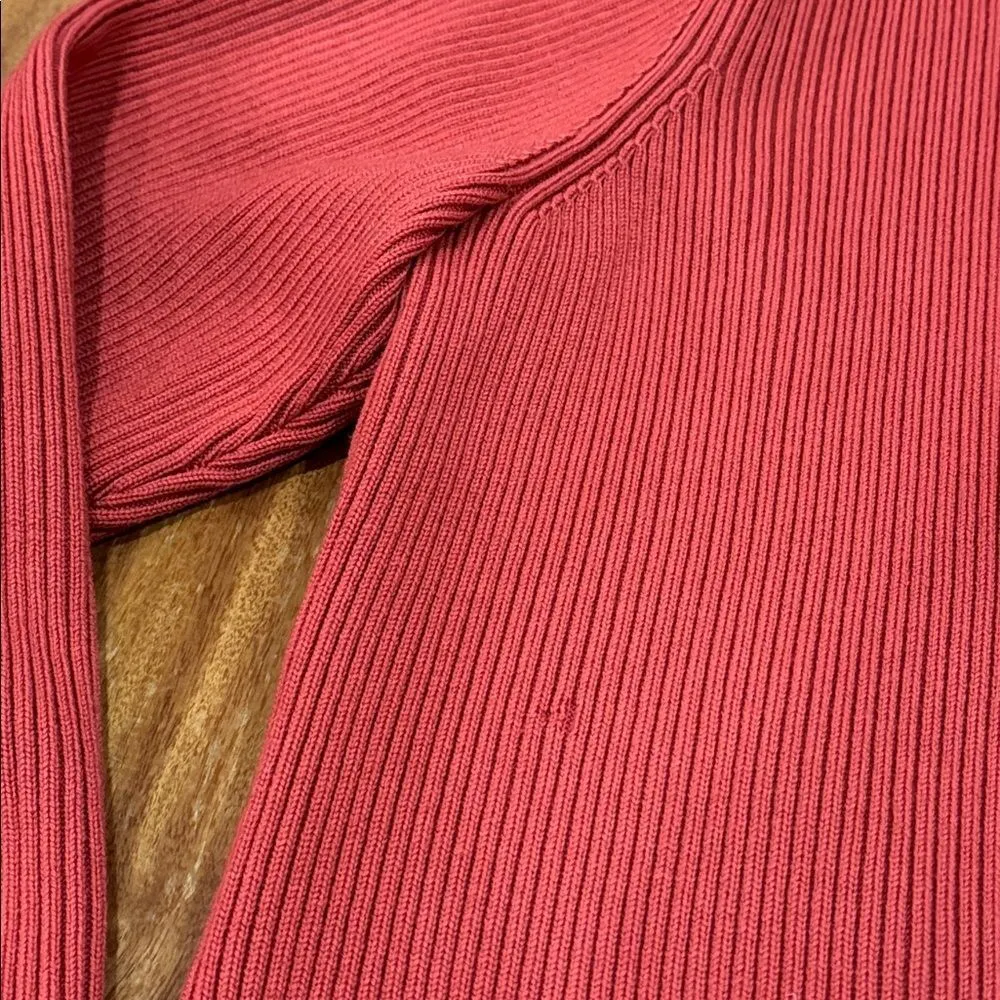 Pendleton Womens Jacket Leather Merino Wool Full Zip Red L - Image 12