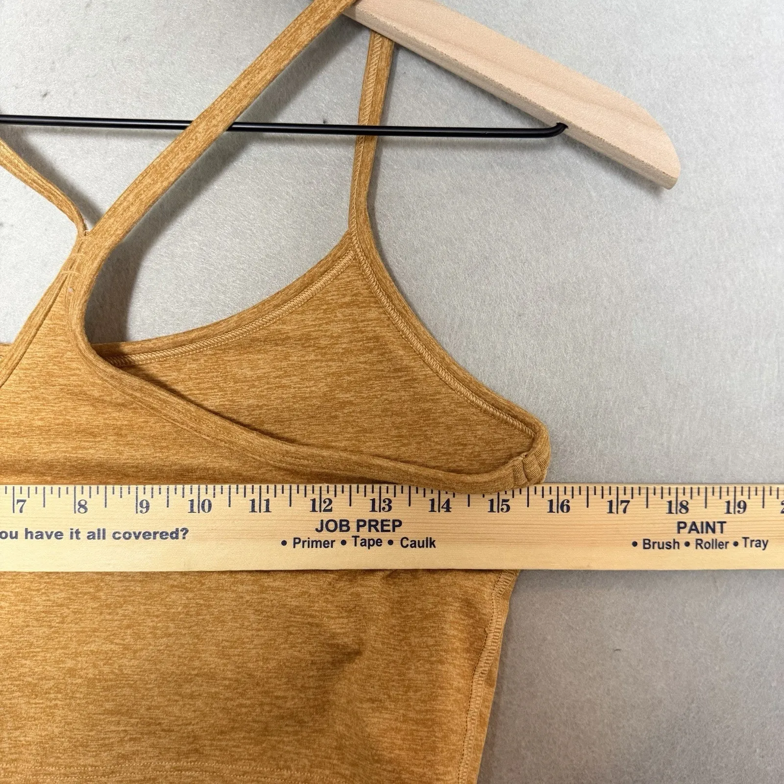 Aerie OFFLINE The Hugger Longline Racerback Sports Bra Dark Nude size L - Image 4