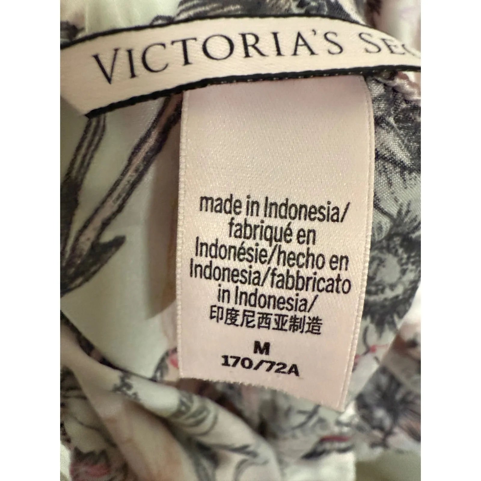 Victoria's Secret Floral Camisole Pajamas Set Pink Tank Shorts Sleep Size S/M - Image 7