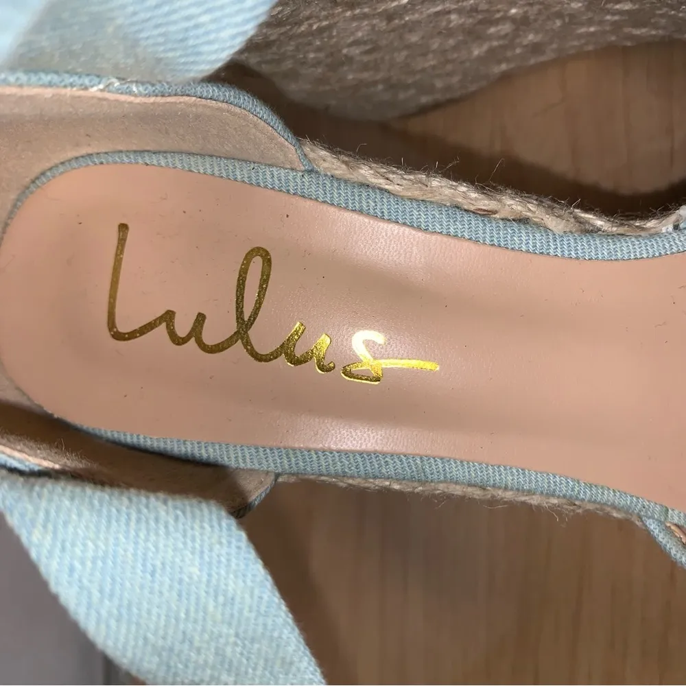 Lulu’s espadrille wedge shoes Women’s Size 8 - Image 5
