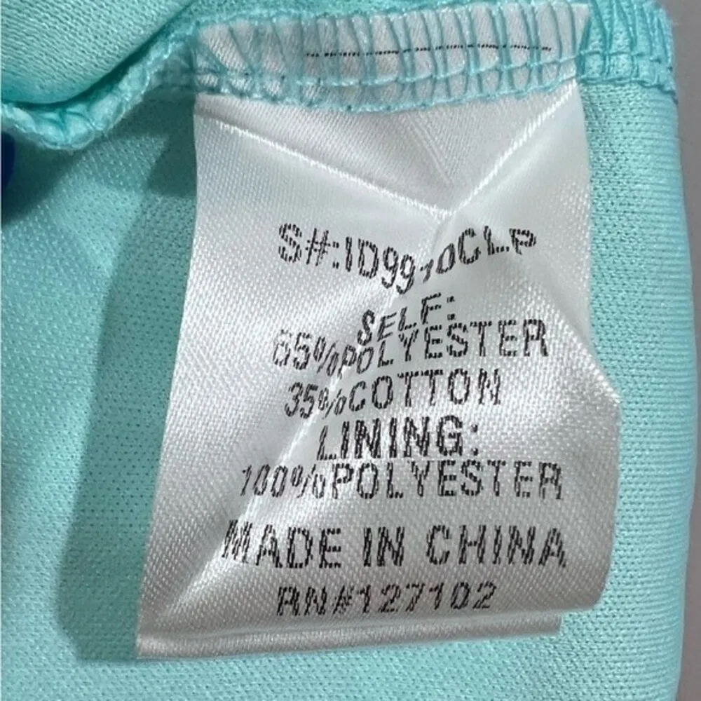 Anna Grace crotcheted lace mint green shift dress size medium - Image 6