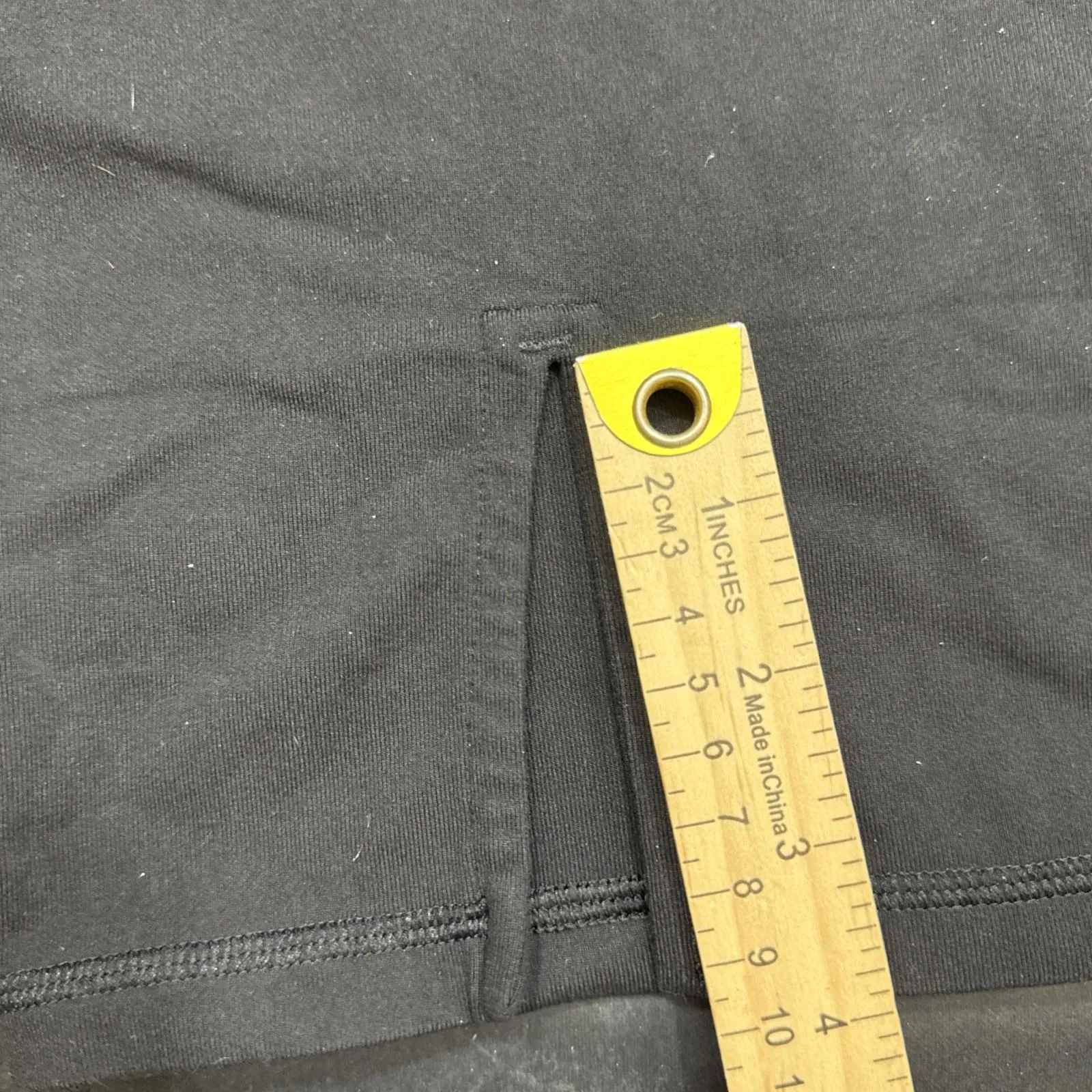 Lululemon Black Capri Straight Crop Slit Athletic Gym Athleisure Leggings Sz 10 - Image 12