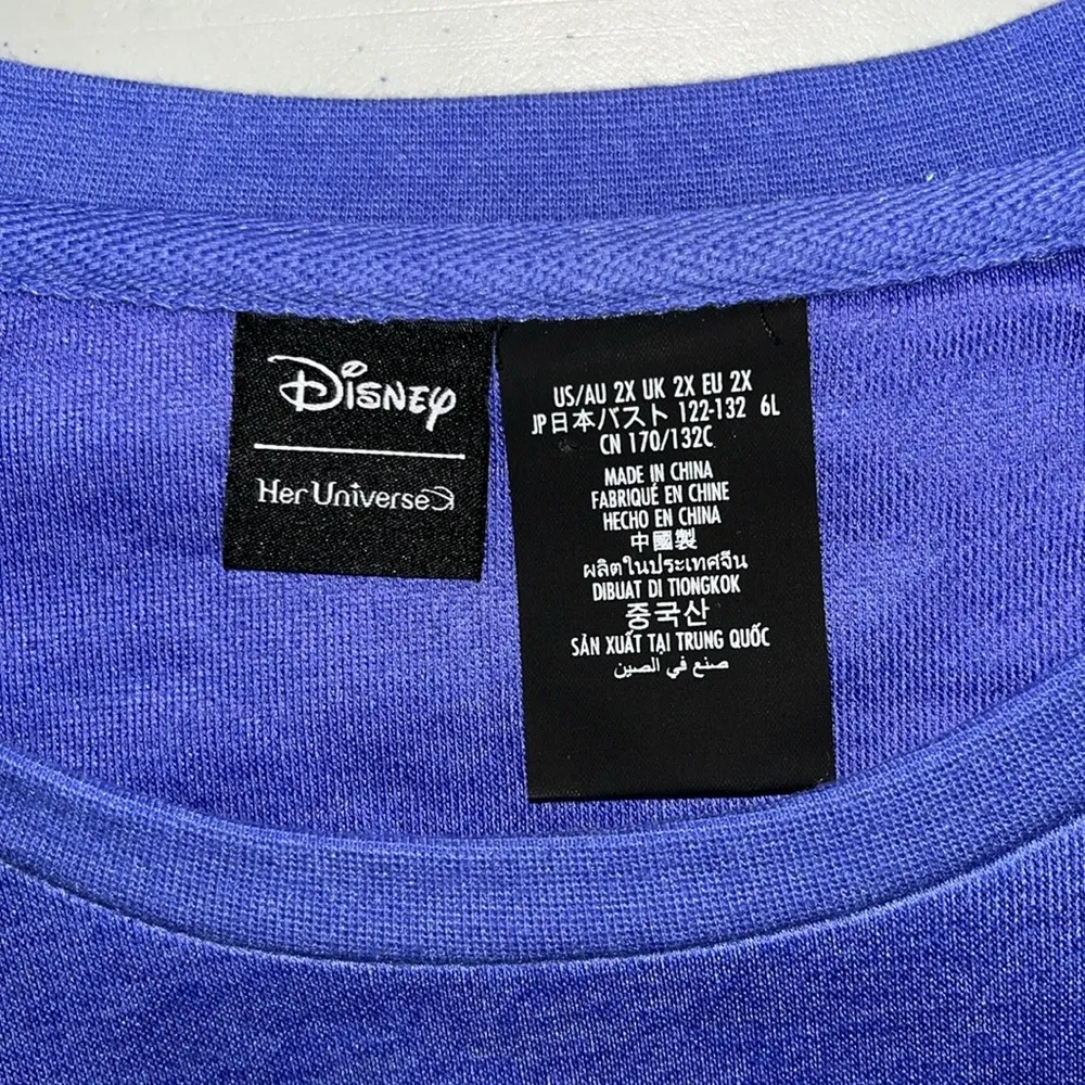 Disney Her Universe Sz 2X Cinderella Princess Castle Puff Sleeve Sweatshirt Top - Image 5