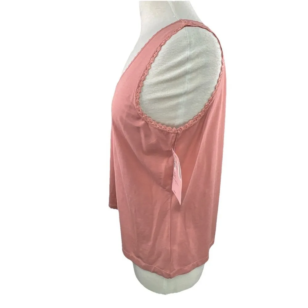 Easy Spirit Sz 14 Sheer Plaid Button Shirt + Matching Camisole Pink and Green - Image 10