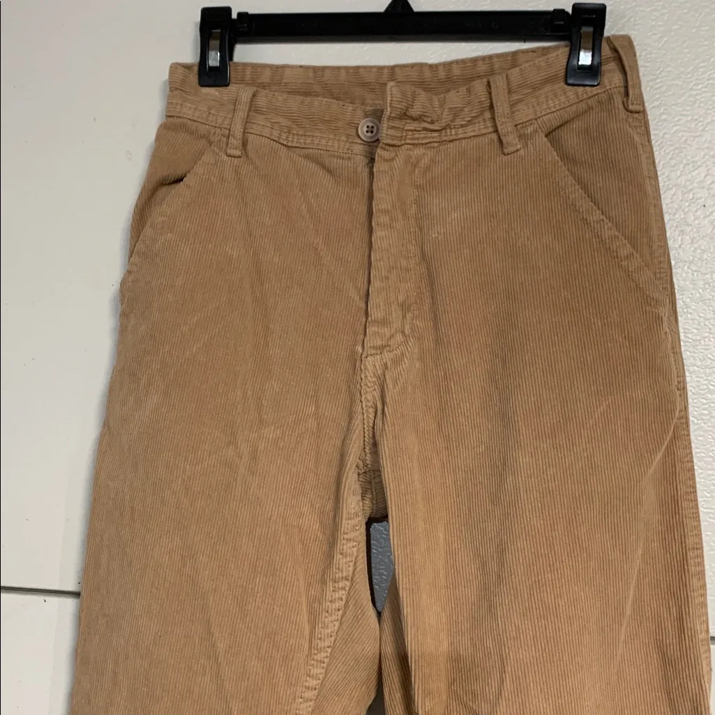 BRANDY MELVILLE JOHN GALT TAN KHAKI CORDUROY PANTS SMALL - Image 2
