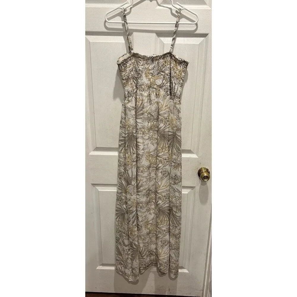 Soma‎ Tropical Palm Tree Convertible Maxi Dress Women’s Size XL Lined - Image 5