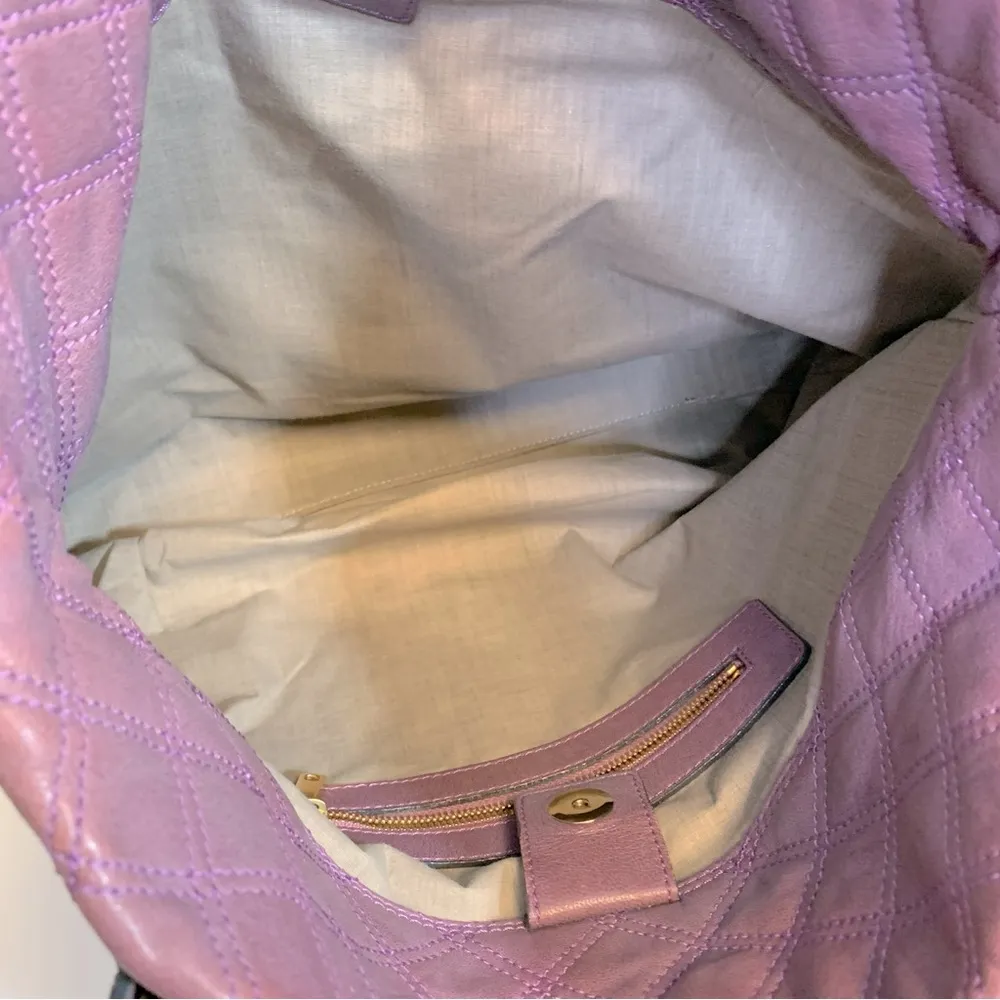 Marc Jacobs Quilted Leather Casey Tote In Plum - Image 12