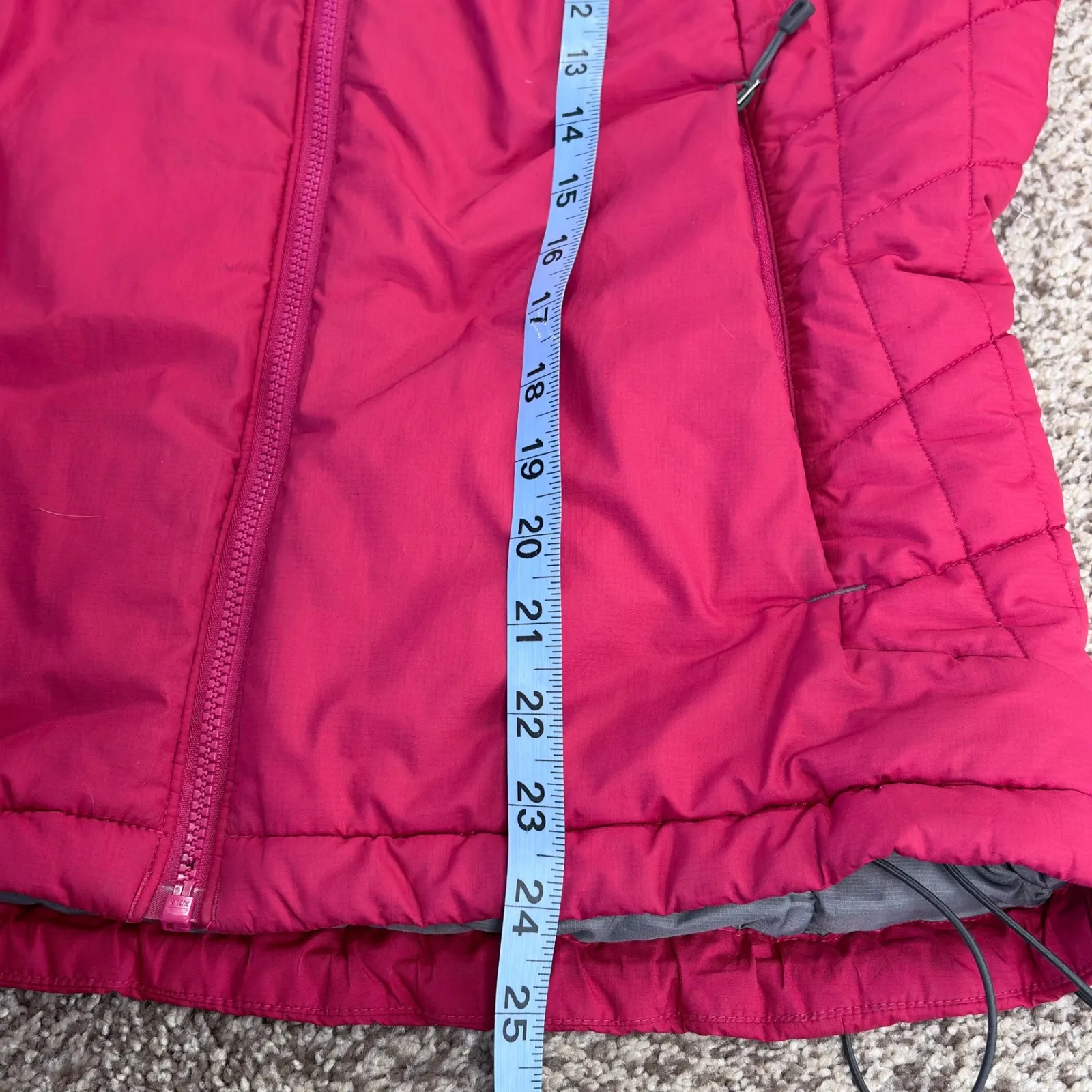 Patagonia Women's M Primaloft Insulated Jacket Pink Magenta Zip Up Warm Outdoor - Image 15