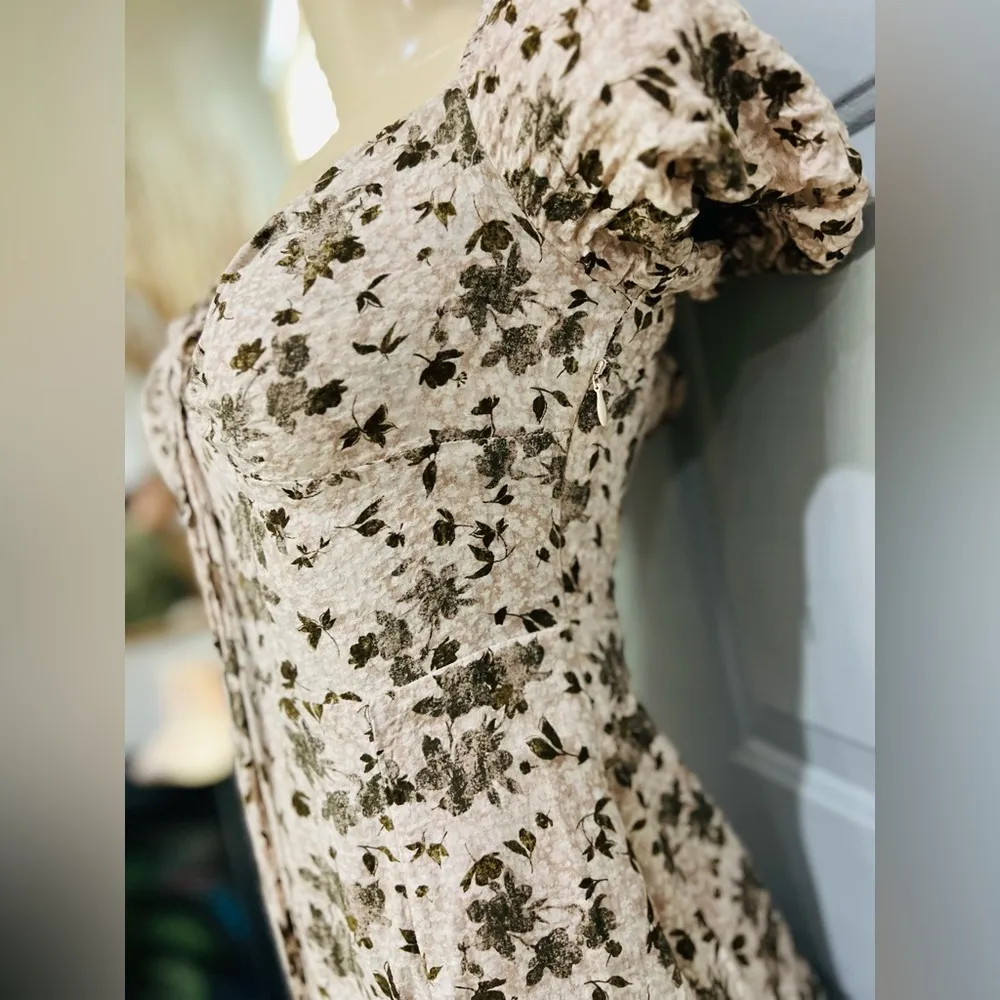 Megan Floral Slit Detail Dress size XS by WHITEROOM+CACTUS XS Green - Image 11