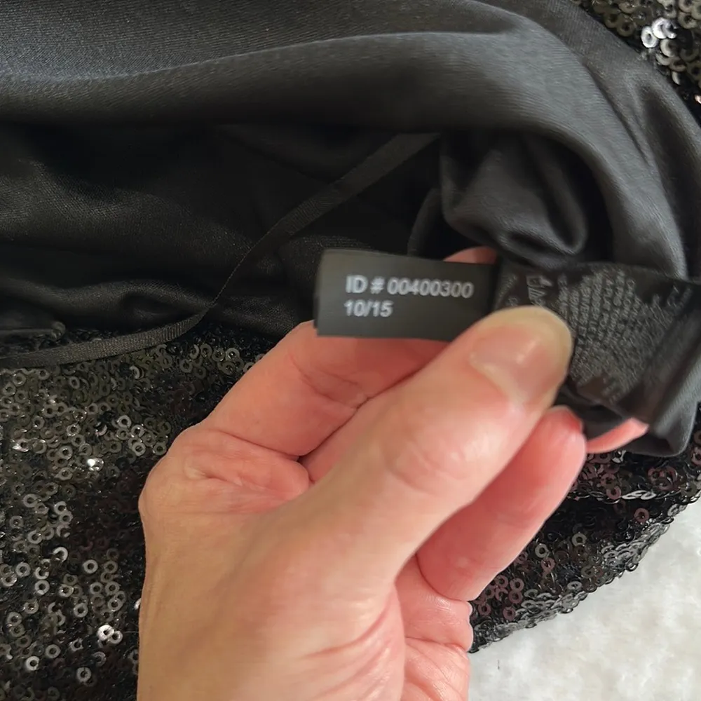 EXPRESS  Black Sequin Mini Dress - Image 7