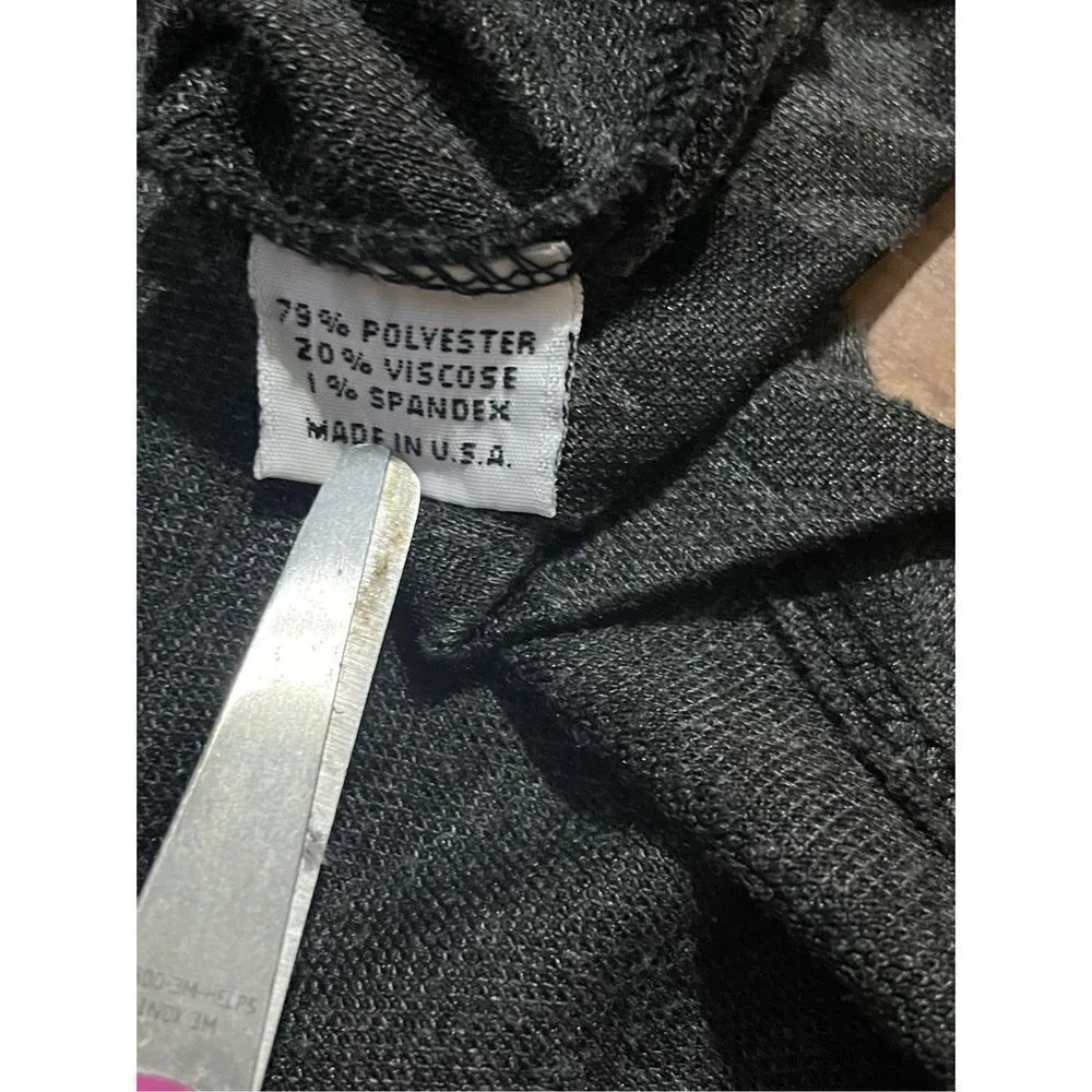 Bryn Walker Houndstooth Jacket Stretch Knit Button Up Gray Flare Sleeve size med - Image 10