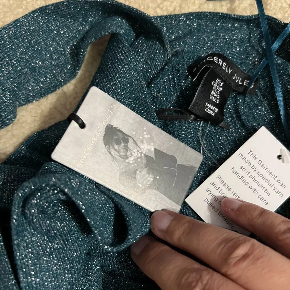 NWT Sincerely Jules small green sparkly dress - Image 8