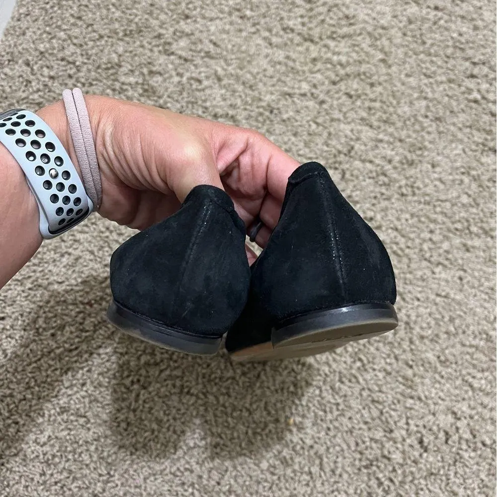 Attilio Giusti Leombruni AGL Black Pointy Toe Suede Ballet Flats Size undefined - Image 6