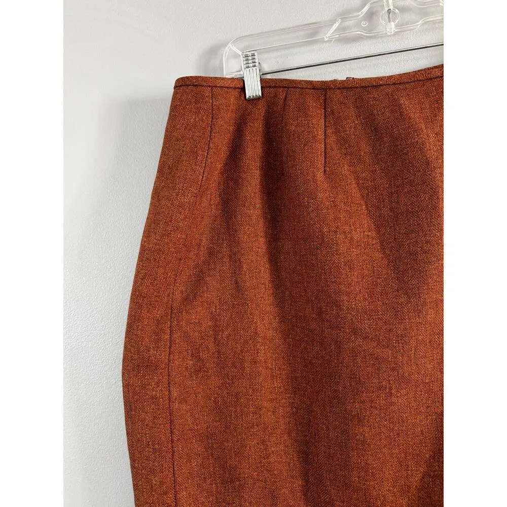 Collections For Le Suit Burnt Orange Pencil Skirt Women’s Size 18 - Image 3