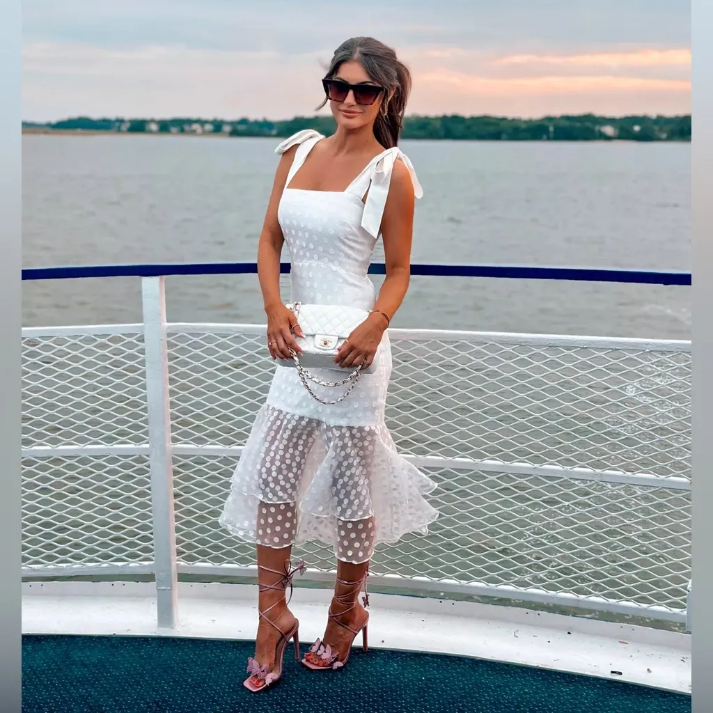 NWT Lovers + Friends Day Keeper White Midi Dress XL - Image 12