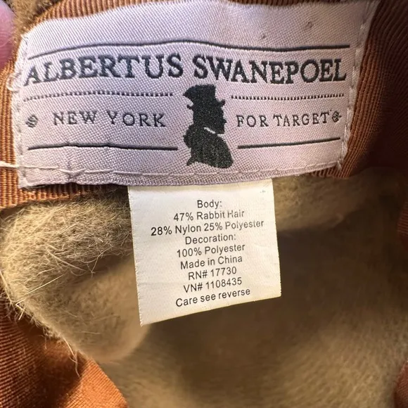 Albertus Swanepoel for Target Leopard Print‎ Fedora Hat Brown - Image 6