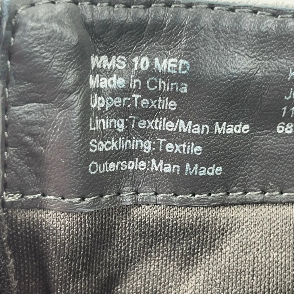 JUICY COUTURE LUPIA SUEDE & KNIT ANKLE BOOTS W/BACK ZIP SZ 10M GREY PREOWNED‎ - Image 11