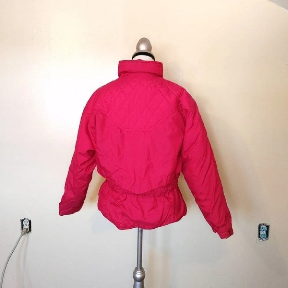 Nordica Size 6 Red Puffy Coat Vintage Winter Warm Snowmobile Snowboard Skiing - Image 6