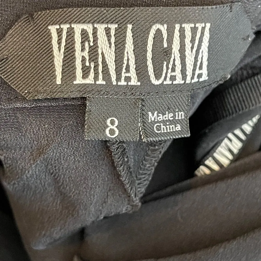 Vena Cava Black Silk Dress Size 8 - Image 8