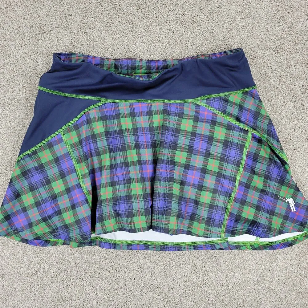 William Murray Athletic Tennis Golf Skort Women M Green Plaid Pockets Activewear Size M - Image 10