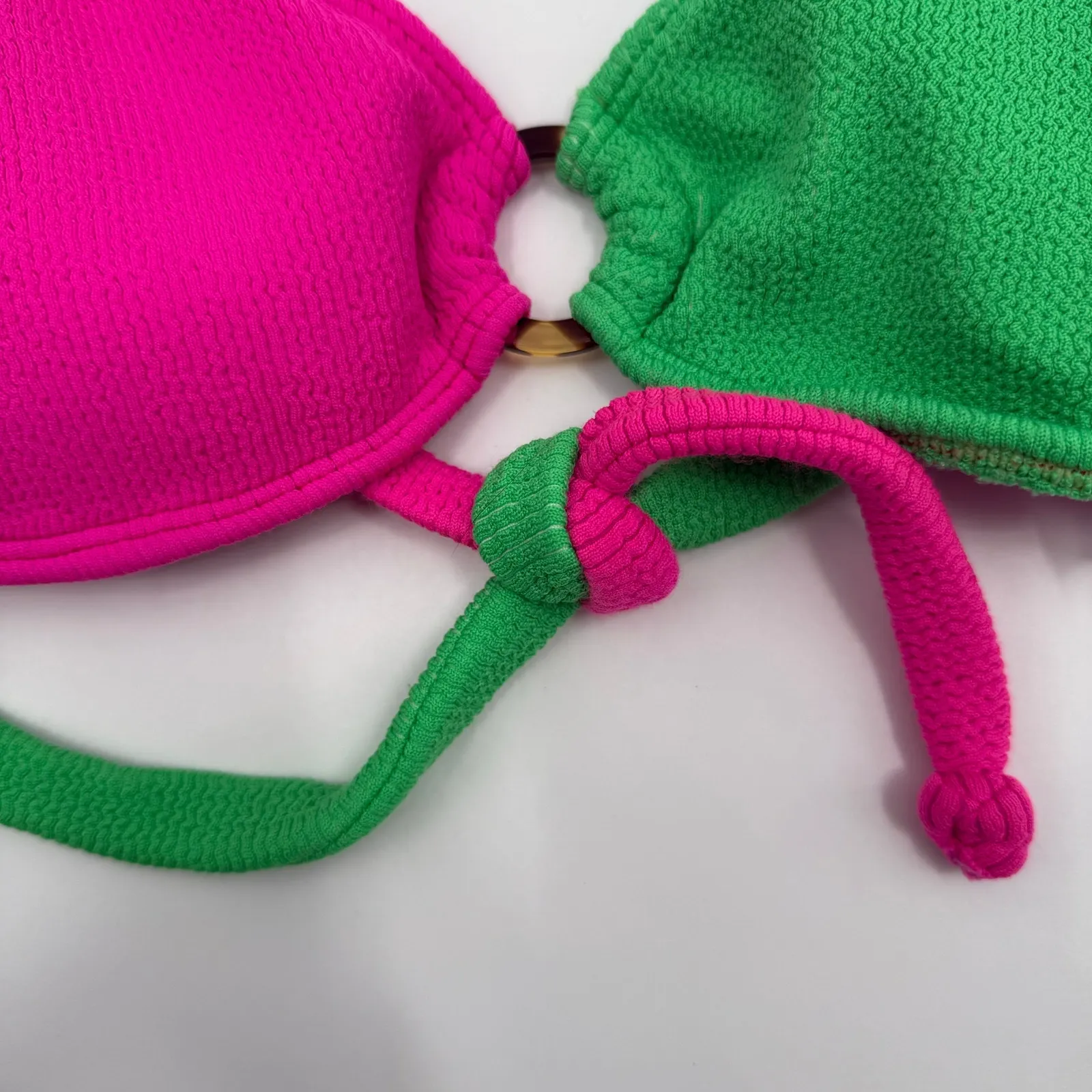 PILYQ PQ Swim Bikini Top Size Small NEW Kiwi Reef Two - Image 8