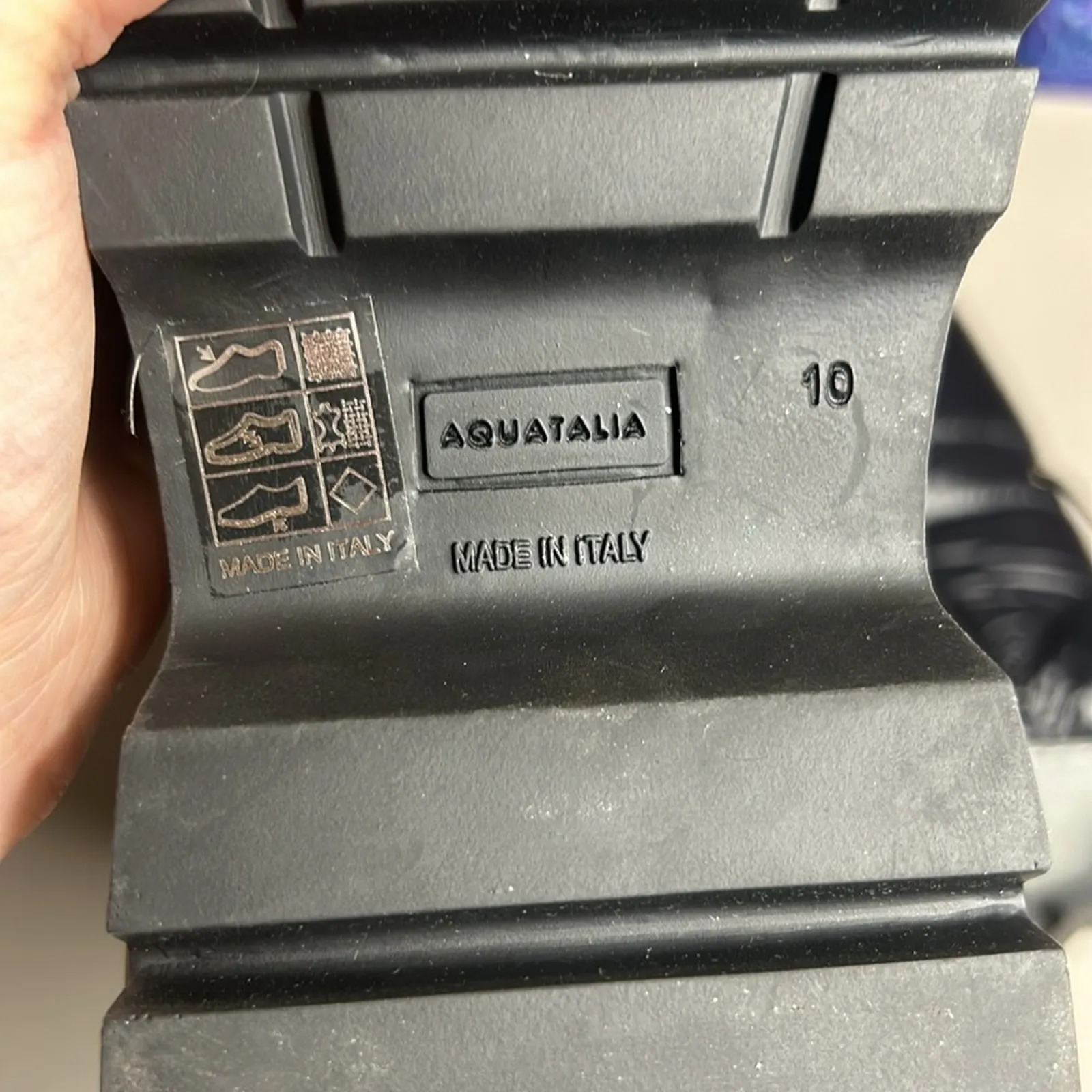 Aquatalia Boots Arlo Nylon Winter Snow Rain Tall Navy Blue Womens Size 10 NWOT - Image 10