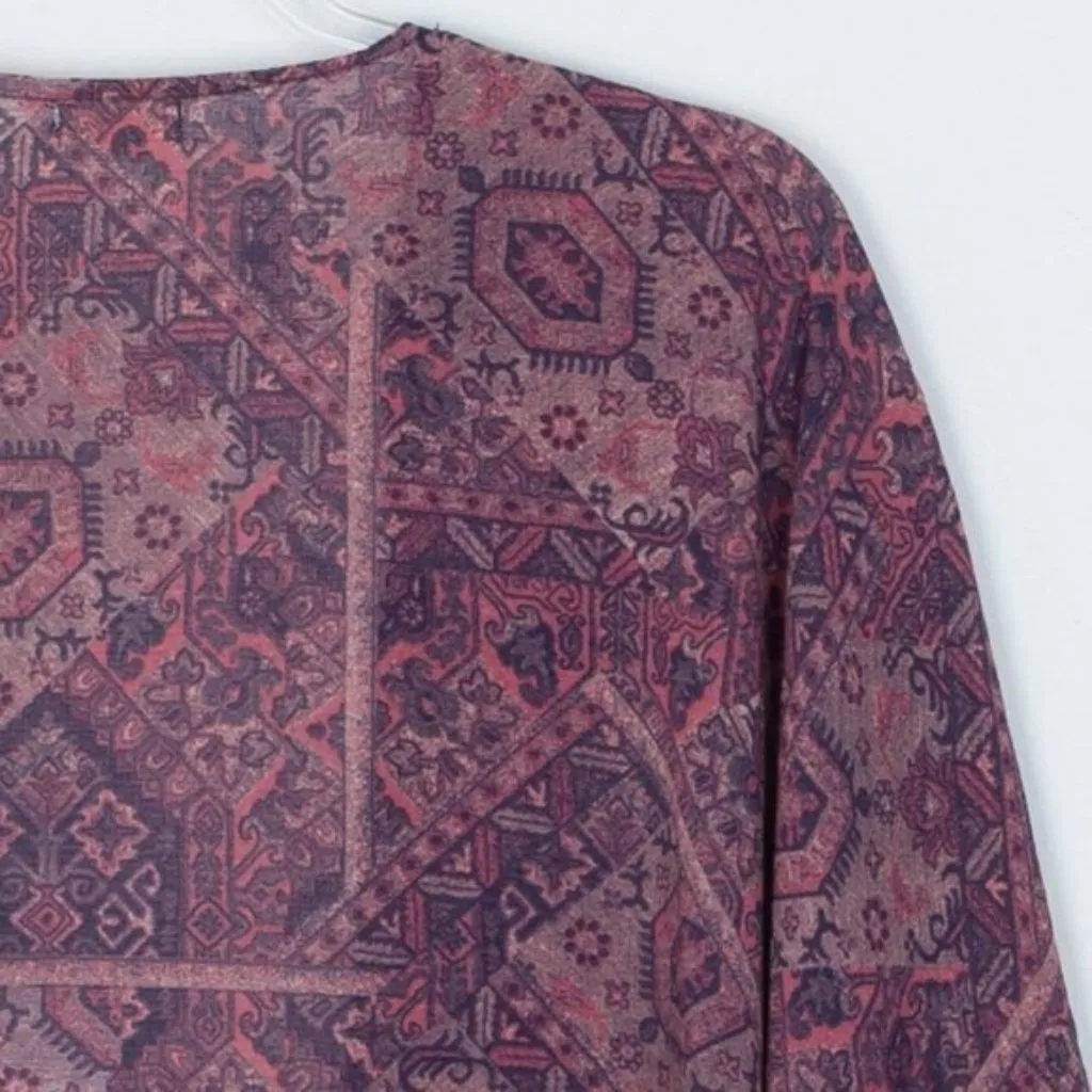 Mason & Belle Womens Open Front Kimono Size M Tassels Hippie Aztec Southwestern - Image 9