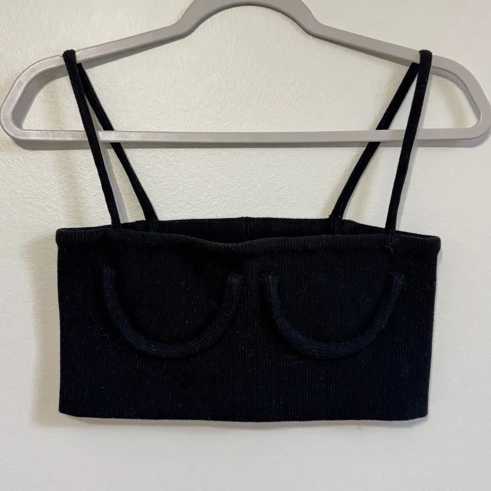 orseund iris tube top tank in black size small - Image 6