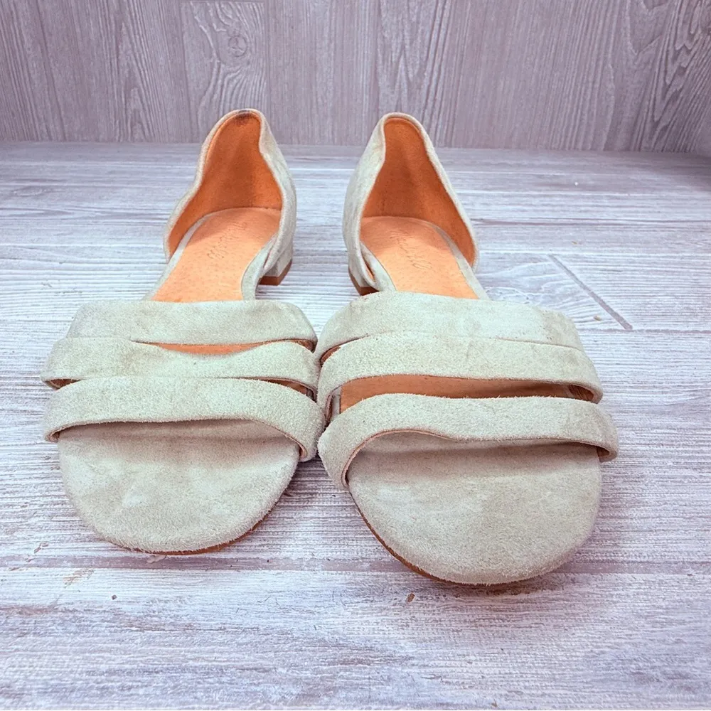Madewell The Leila Sandal strap slip on flats suede green sandal shoes size 8 - Image 5