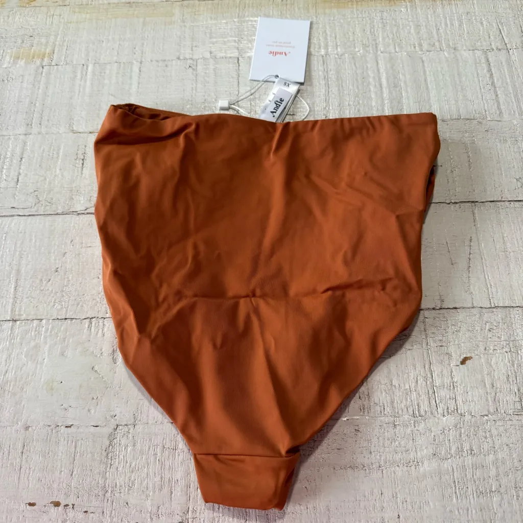 Andie‎ Swim The Barbados Bikini Bottom NWT size XS in Chestnut High Waist - Image 11