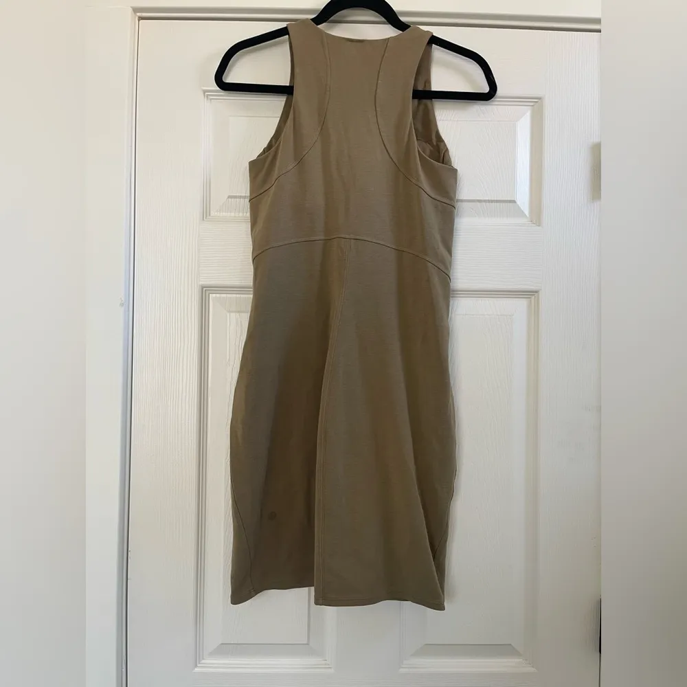 Women’s Lululemon Slim Fit Above Knee Dress Artifact Tan Brown Size 4 - Image 7