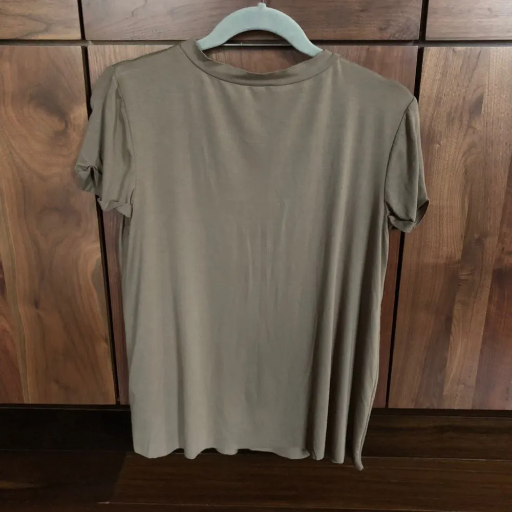 Plunging Front Strappy Tee - Image 4