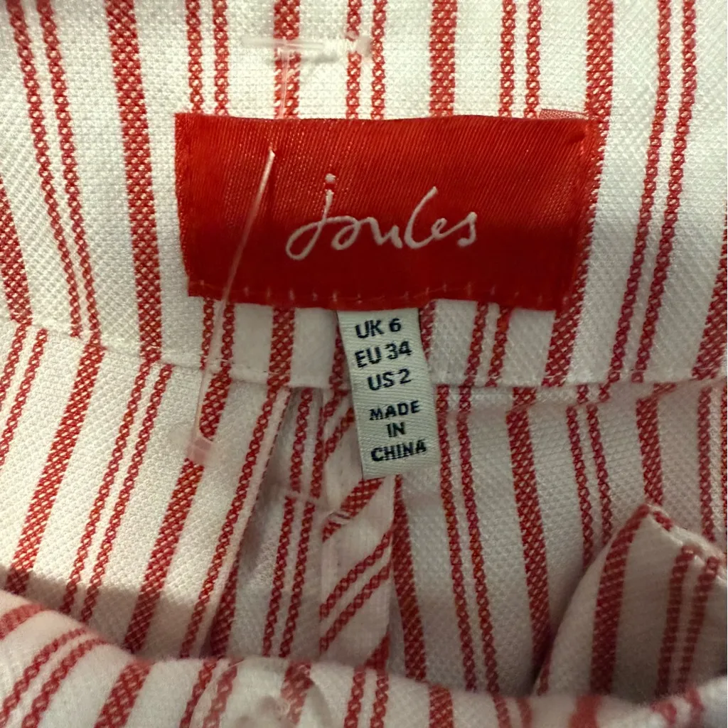 Joules Red & White Striped Wide - Image 7