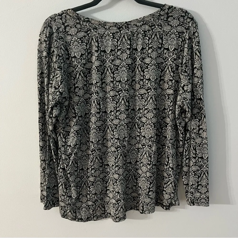 Lucky Brand Black and White knit top - Image 7