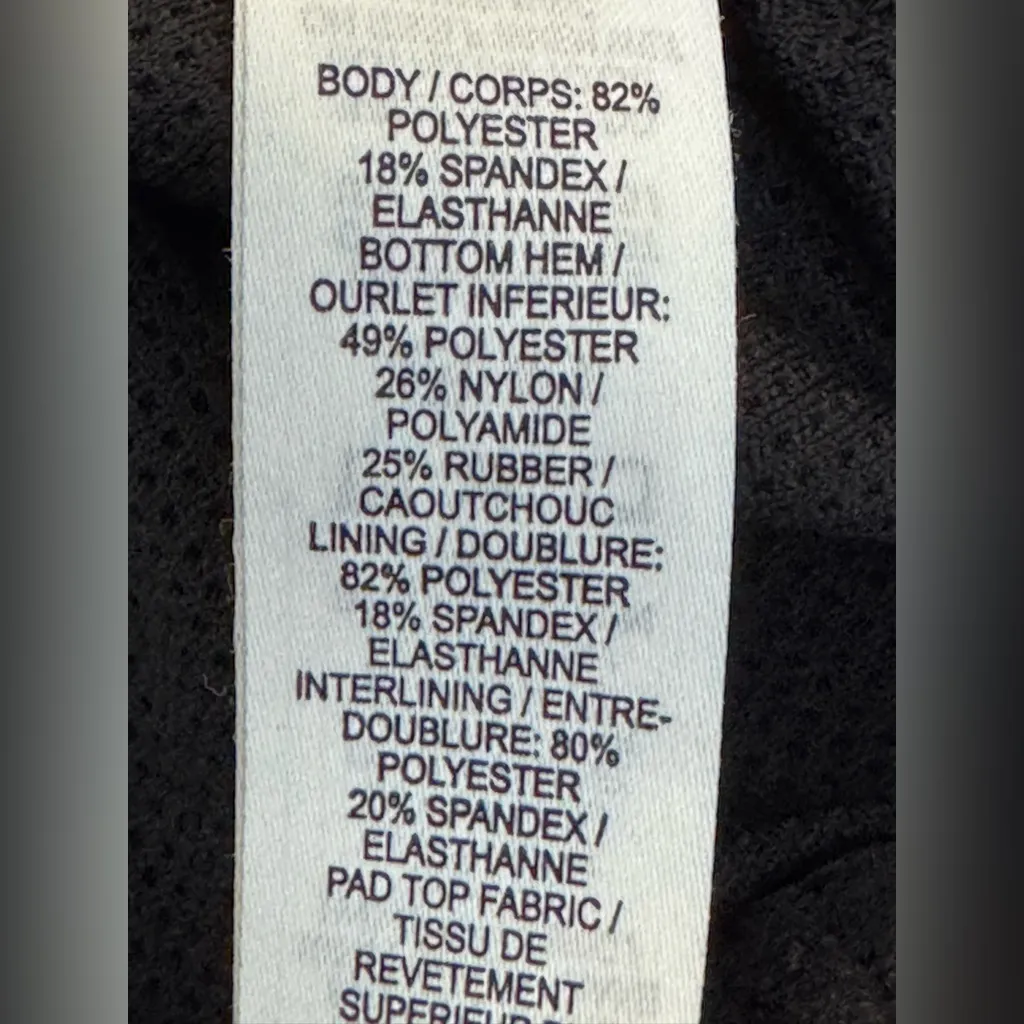 Nike Air Black High-Collar Crop Racerback Top sports bra XS - Image 5