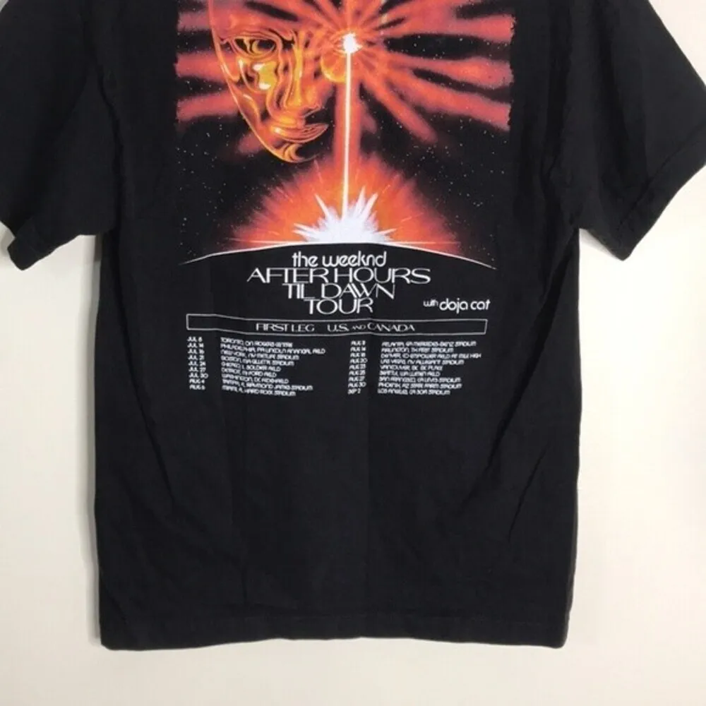 The Weeknd After Hours Till Dawn Tour with Doja cat shirt 2022 Size Medium Black - Image 10