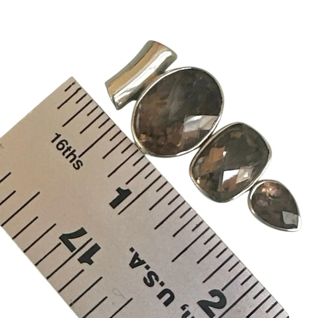 Arya Sterling Silver Smoky Quartz Pendant necklace - Image 11