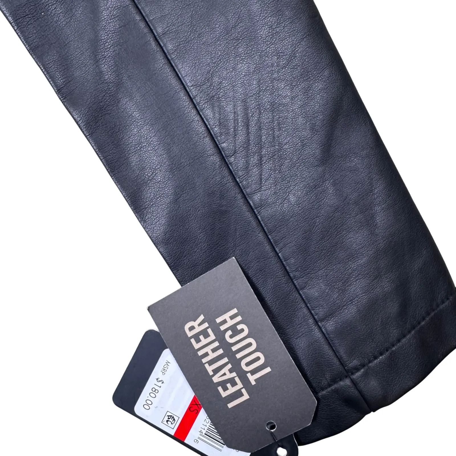 NWT GUESS Black Faux Leather Touch Moto Biker Women's Jacket Size XS - Image 13