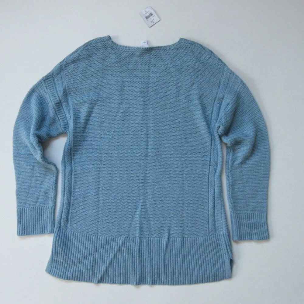 NWT J. Jill PureJill Knit Pullover in Seabreeze Cotton Cashmere Sweater XS - Image 5
