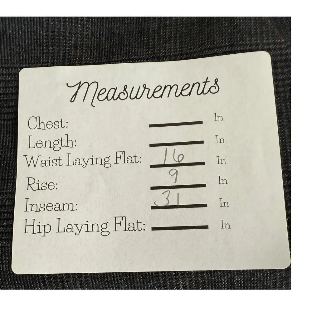 J. Crew Favorite Fit Mid Rise Straight Leg Wool Trousers 4 Gray Black Glen Plaid - Image 8