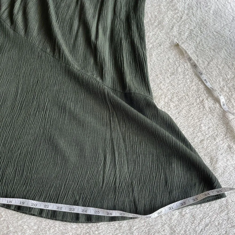 Vintage Willi of California Midi Skirt Womens Size L Green Fairy Grunge Festival Size M - Image 6