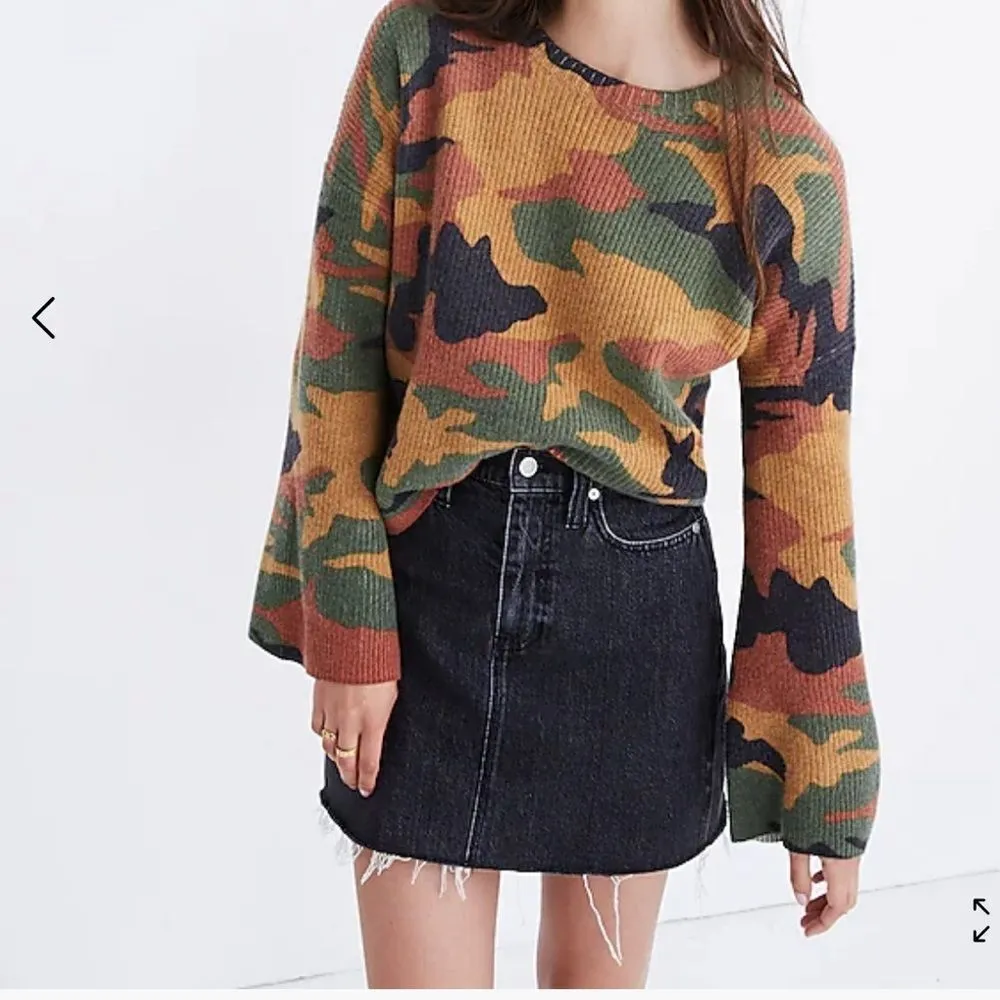 NWT Madewell Rigid Denim Straight Mini Skirt in Hideaway Wash- Size 24 - Image 2