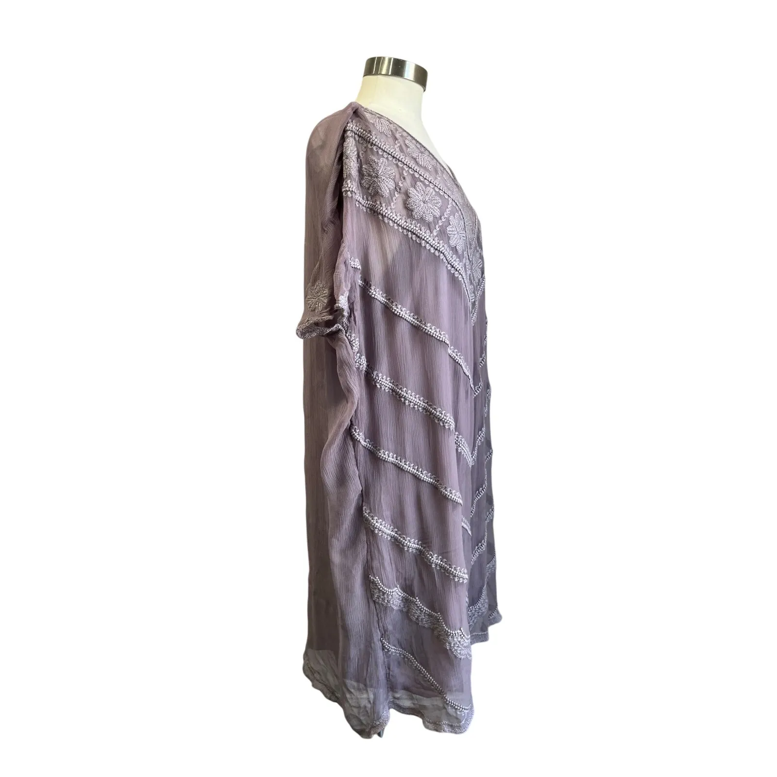 Sundance Violette Embroidered Boho Dress Lace Cottagecore Romantic Size XL - Image 3