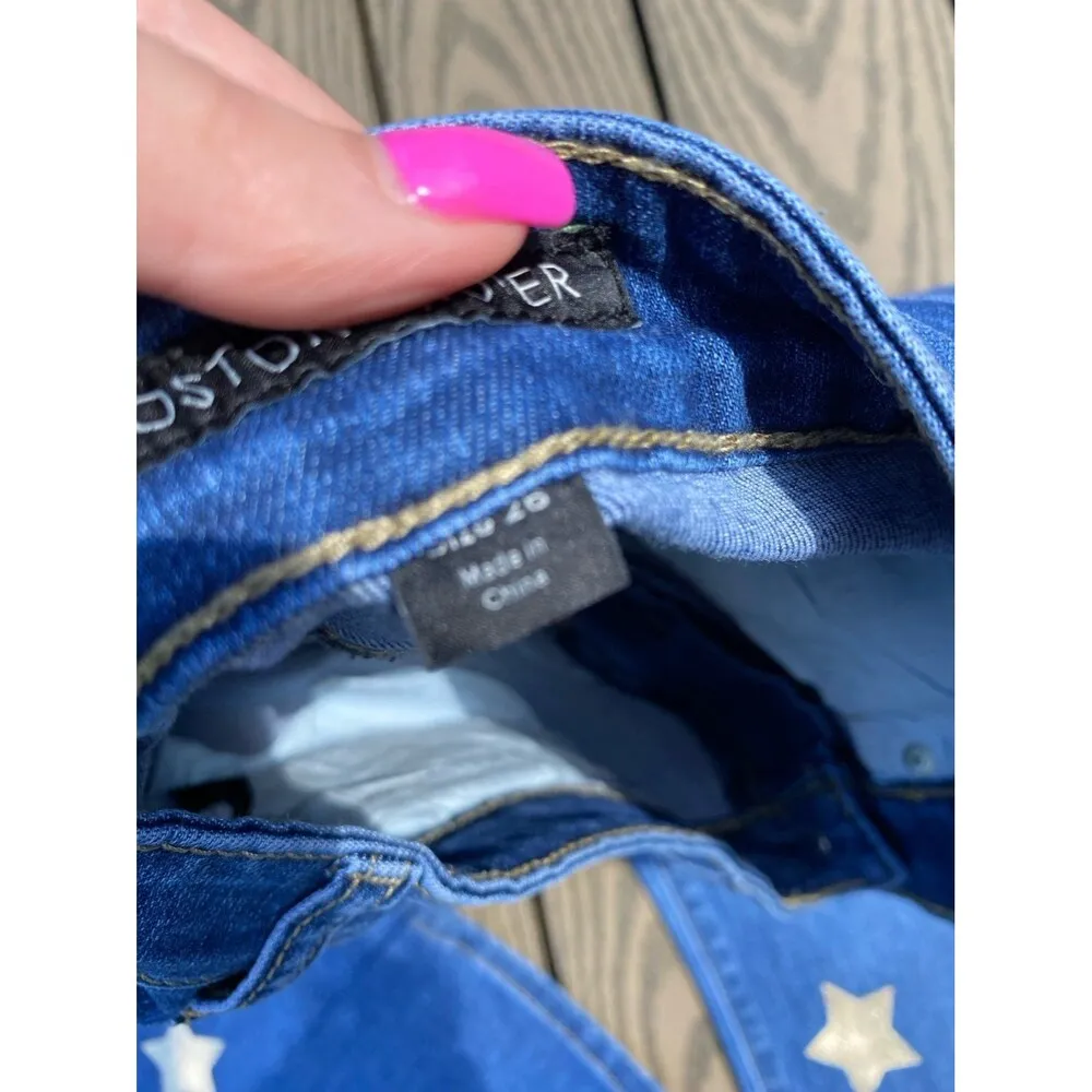 Boston Proper size 2/26 star print slim ankle jean - Image 3