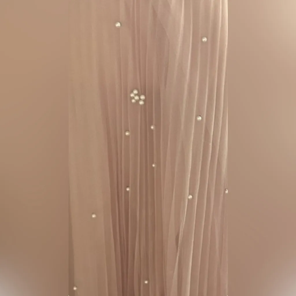 Woman’s Sadie & Love Blush Pink Pearl Tulle Midi Skirt – Size Small Black - Image 9