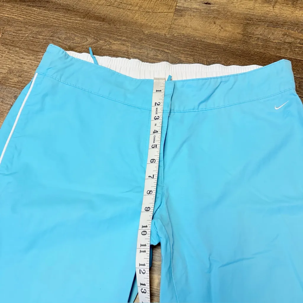 Vintage Y2K Nike Track Pants Women Large Blue White Side Stripe Gray Tag - Image 5