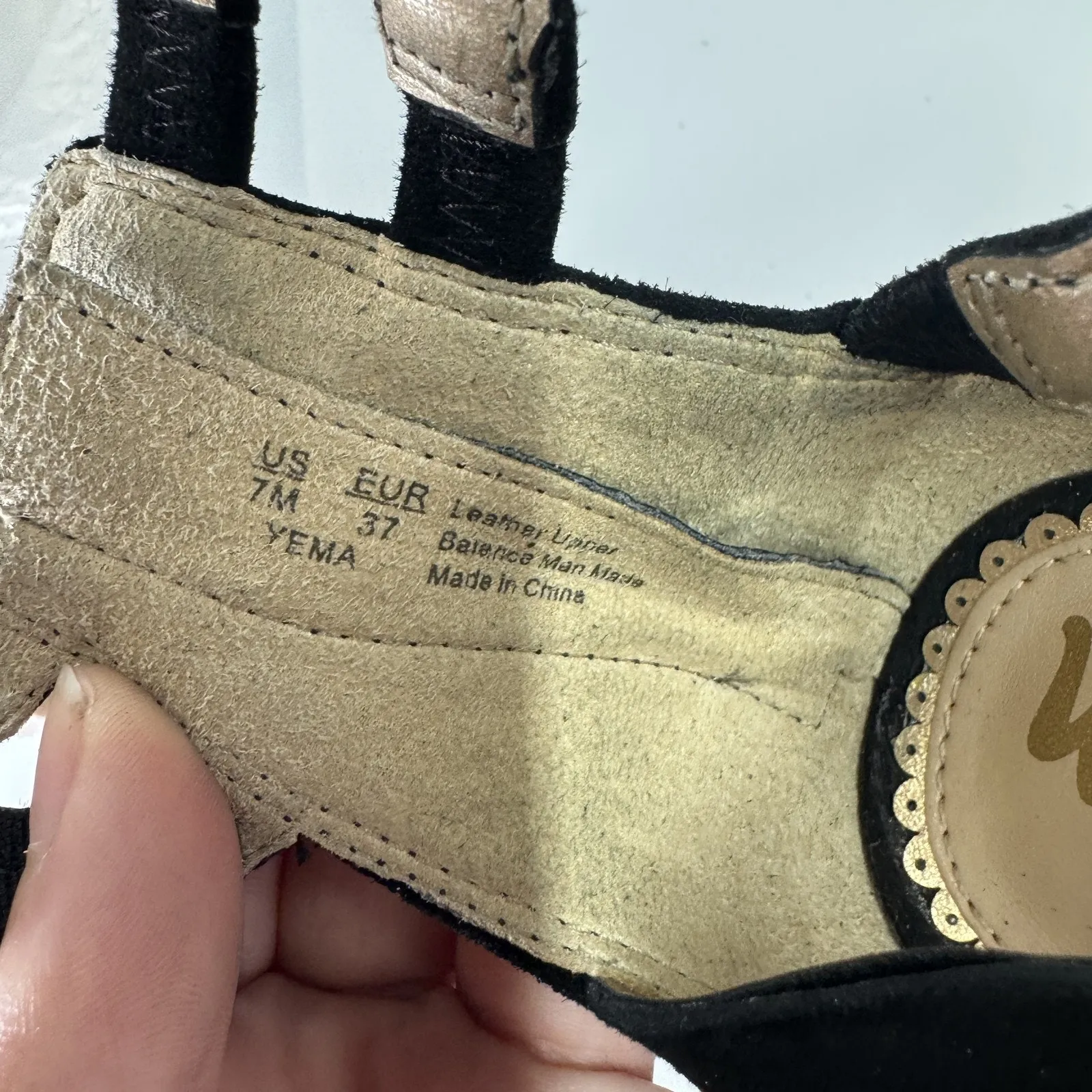 Sam Edelman Shoes Womens‎ Size 7M Black Yema Suede Block Heel Strappy Sandals - Image 9