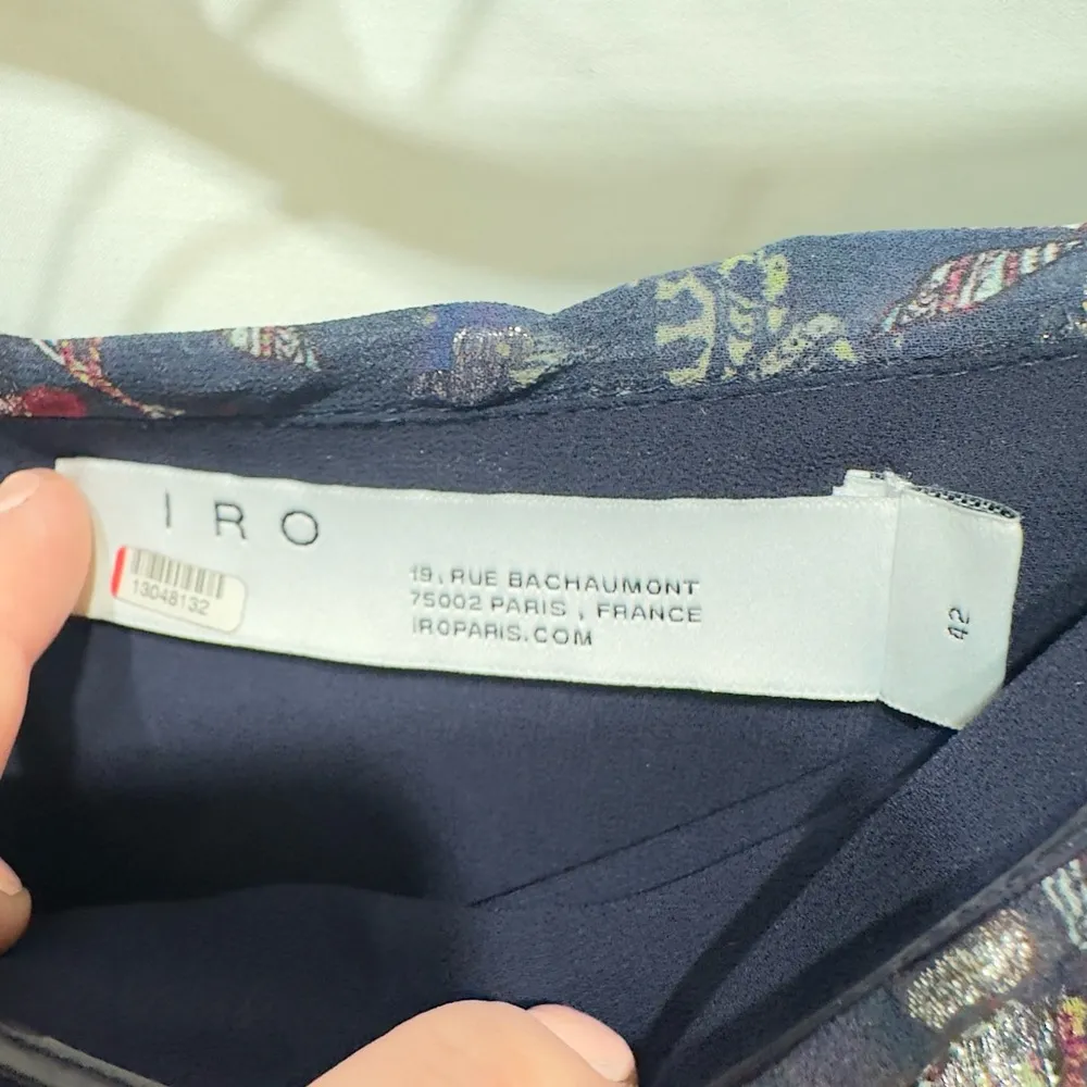 NWOT IRO Somov metallic paisley print halter dress size 42 or US size 10 - Image 10