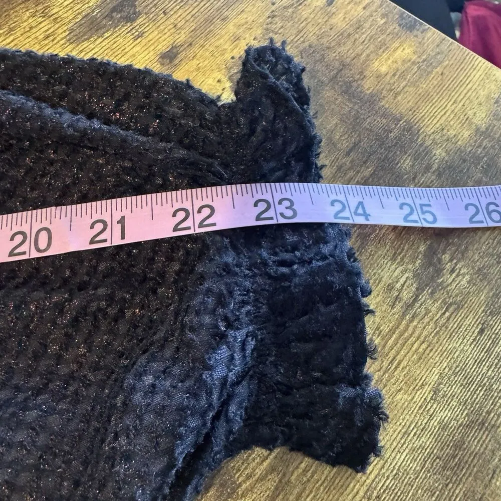 Current Air Womens Blouse Size Large Top Long Sleeve Dark Academia Gothic Chic - Image 13