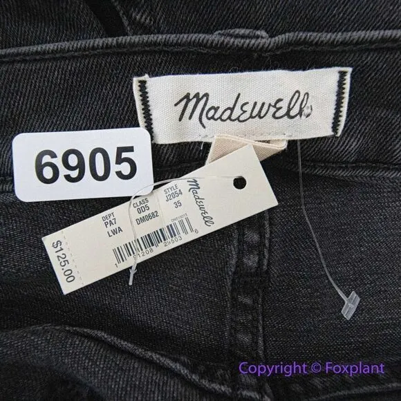 NEW‎ Madewell Classic Straight Jeans in Lunar Wash, 35 - Image 13